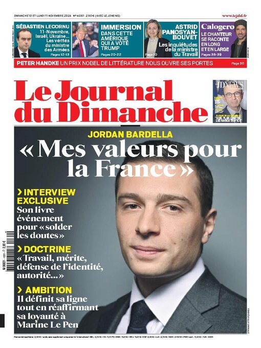 Title details for Le Journal du dimanche by Lagardere Media News - Available